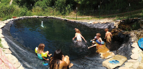 Earth Bag Pool Construction Image